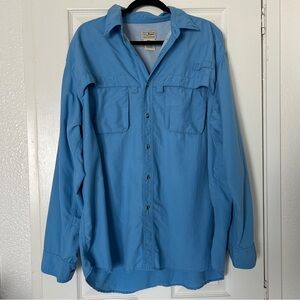 L.L. Bean men’s XL vented fishing and hiking long sleeve shirt